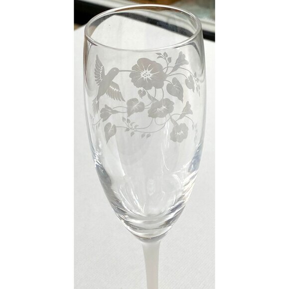 Vintage Avon Hummingbird Champagne Flute - Picture 4 of 6